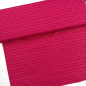 Preview: Baumwolle Webware unelastisch - pink mit goldmetallischen geometrischen Muster